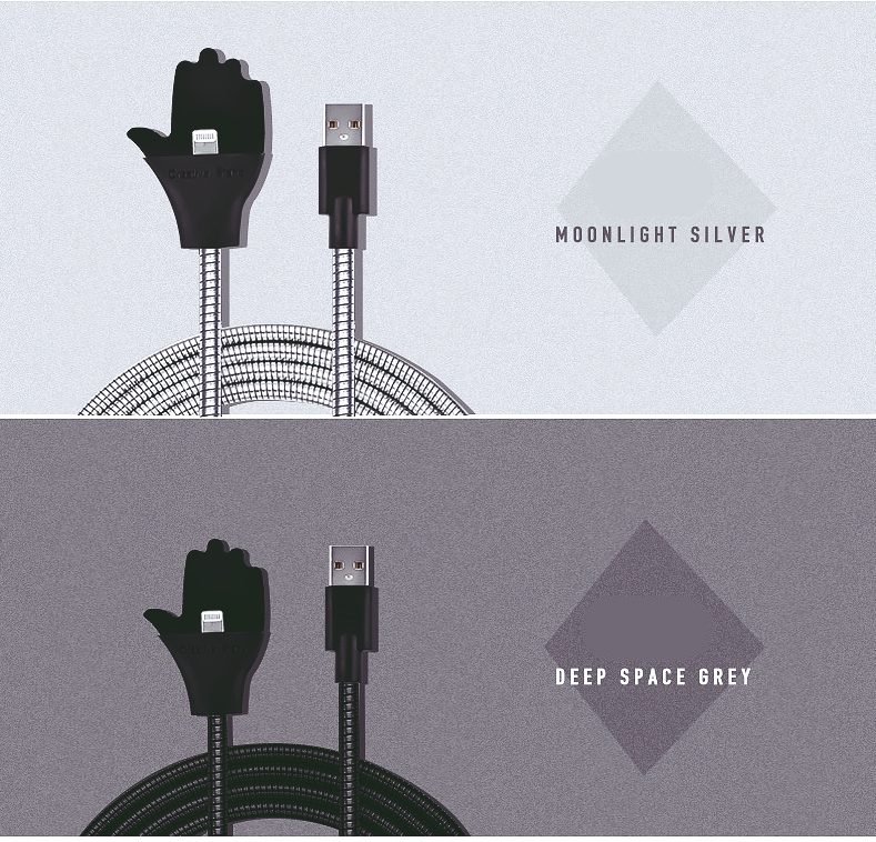 Military Grade Steel Charging Cable Colors